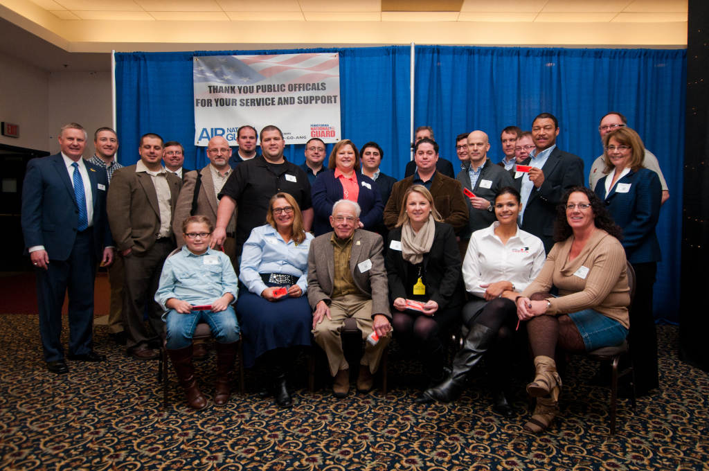 HSH board members & our old and new friends of Hunters Sharing the Harvest at Public Officials Day January 15 in Harrisburg, PA during the PA Farm Show.